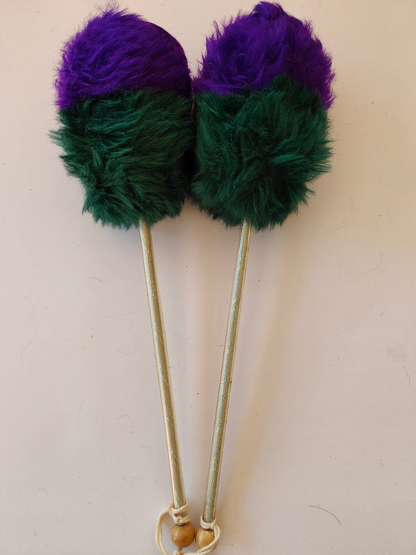 Green / purple tenor drum beater