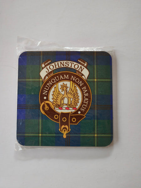 Johnston Scottish clan coaster