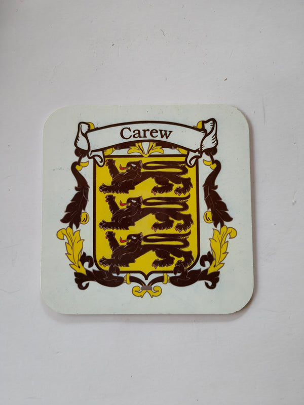 Carew Irish name coaster