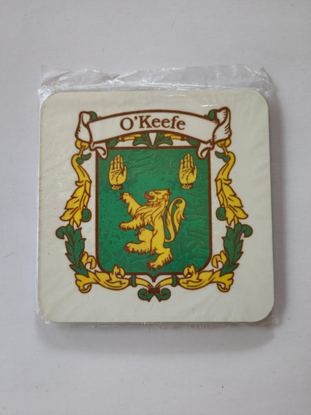 O'Keefe Irish name coaster