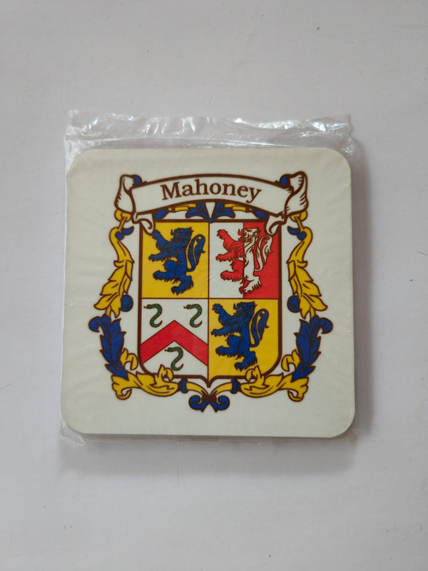 Mahoney Irish name coaster