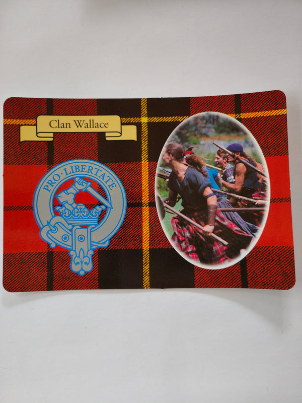 Clan Wallace Scottish post card