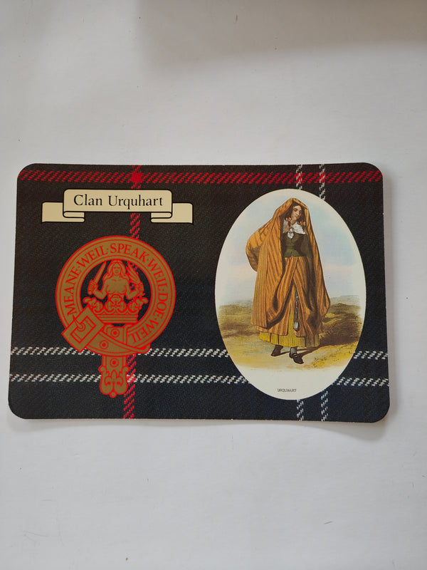 Clan Urquhart Scottish post card