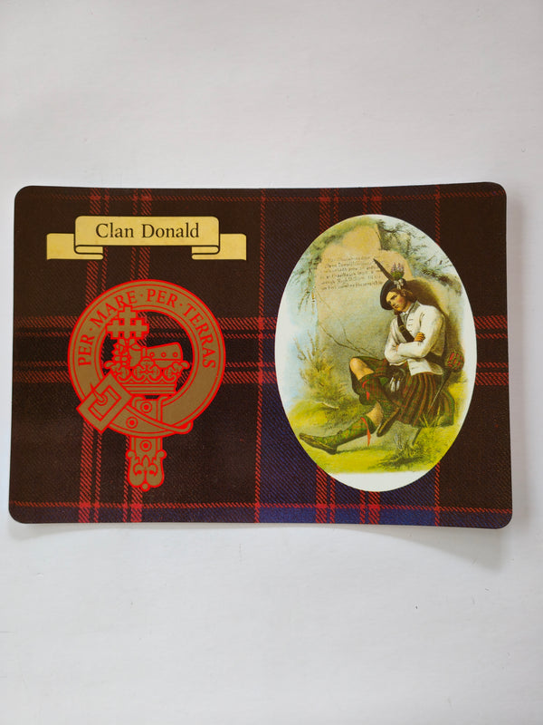 Clan Donald Scottish post card