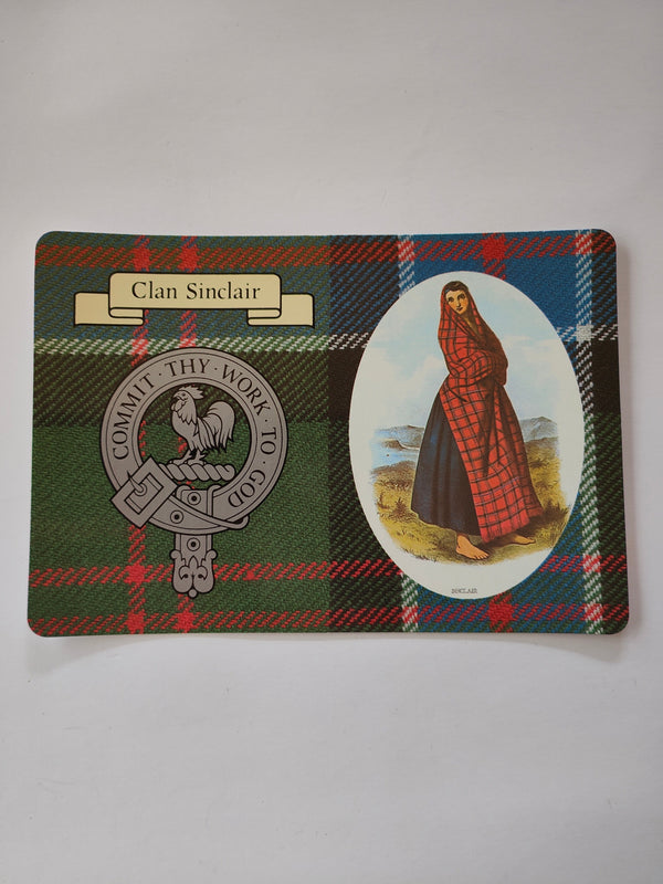 Clan Sinclair Scottish post card