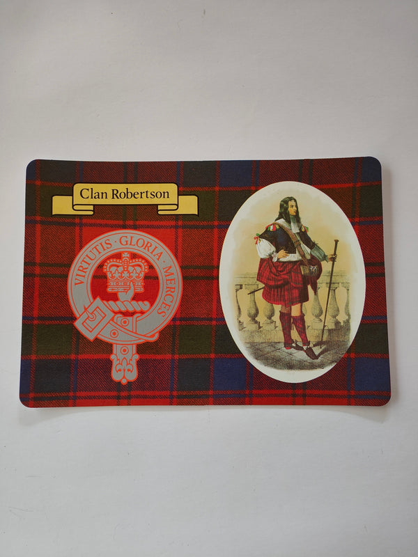 Clan Robertson Scottish post card