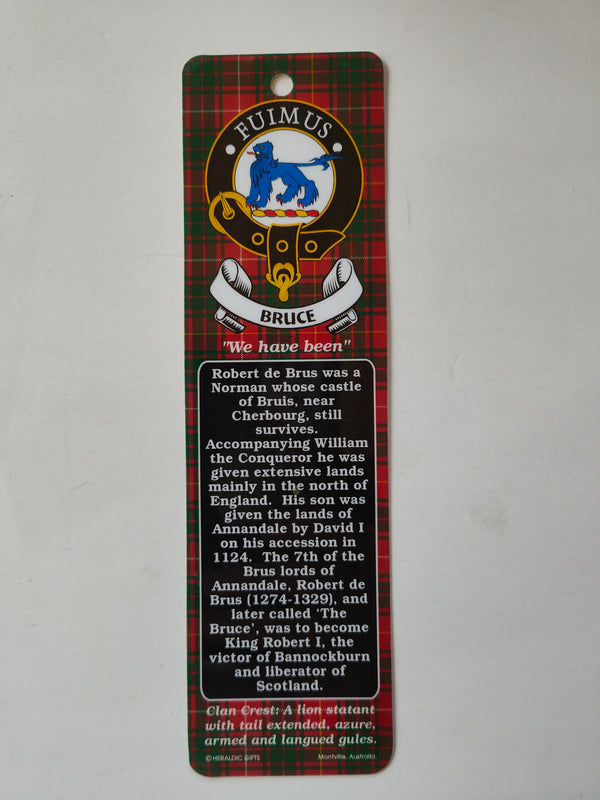 Bruce Scottish clan book mark