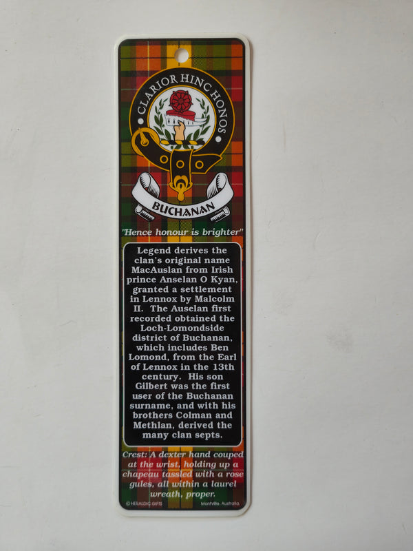 Buchanan Scottish clan bookmark