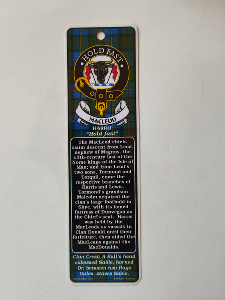 MacLeod Scottish clan bookmark