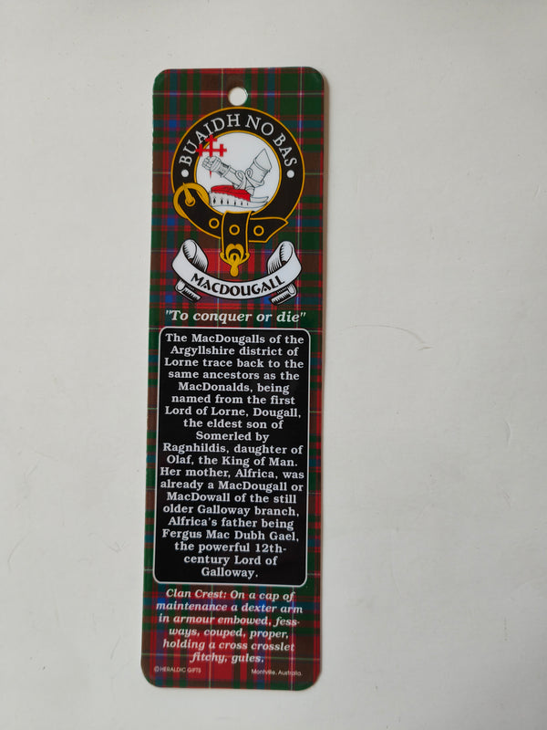 MacDougall Scottish clan bookmark