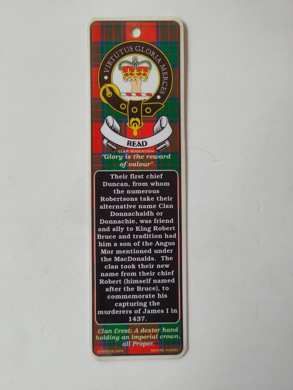 Read Scottish clan bookmark