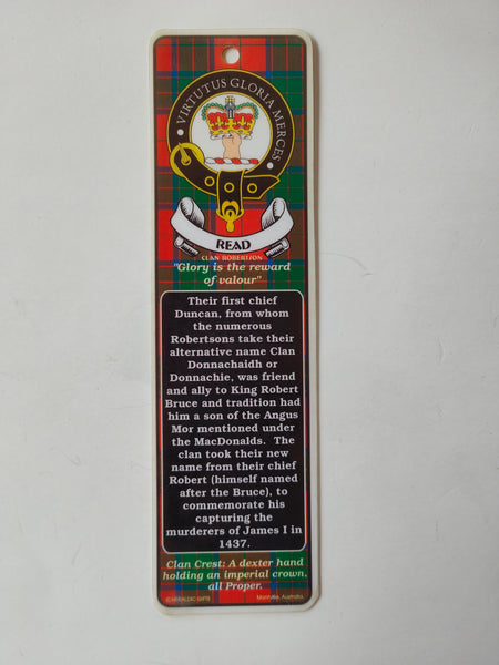 Read Scottish clan bookmark
