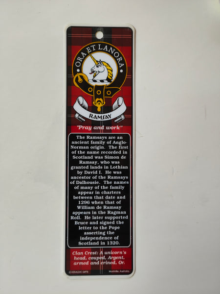 Ramsay Scottish clan bookmark