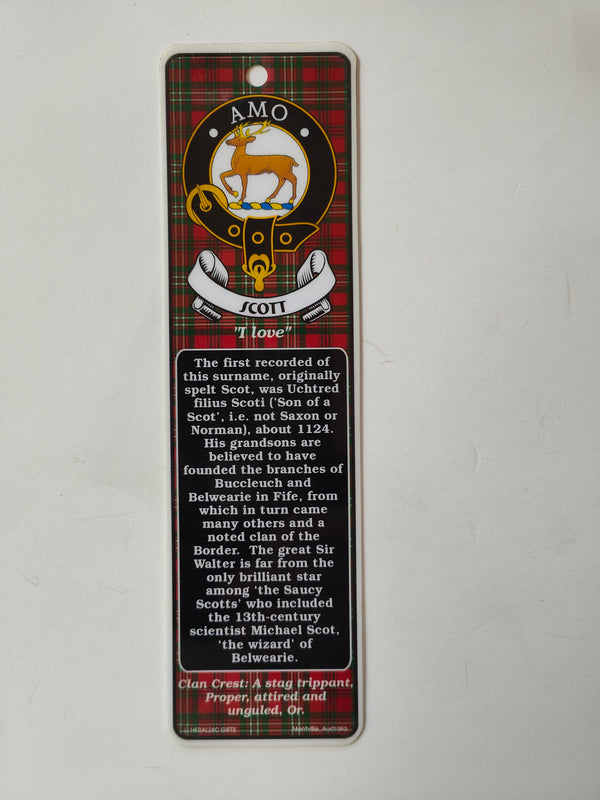 Scott Scottish clan bookmark