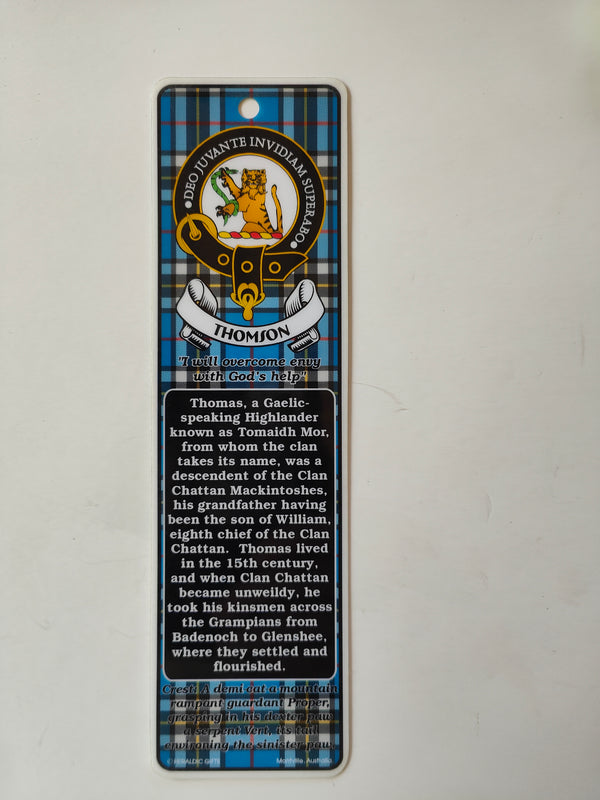 Thomson Scottish clan bookmark