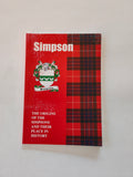 Simpson Scottish mini clan book