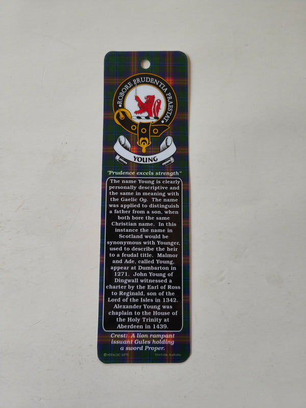 Young Scottish clan bookmark