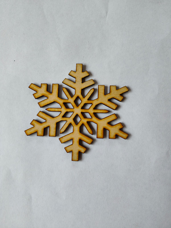 Snowflake laser engraved ornament