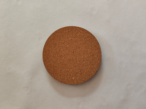 Scotland with thistle wooden coaster- round