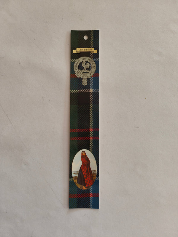 Sinclair Scottish clan bookmark