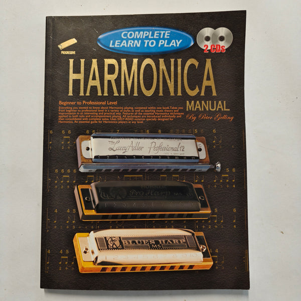 Complete learn to play Harmonica manual with 2 CDs