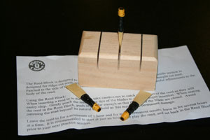 Reed block for chanter reeds