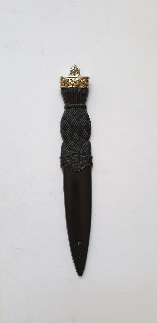 Safety Sgian Dubh with silver top