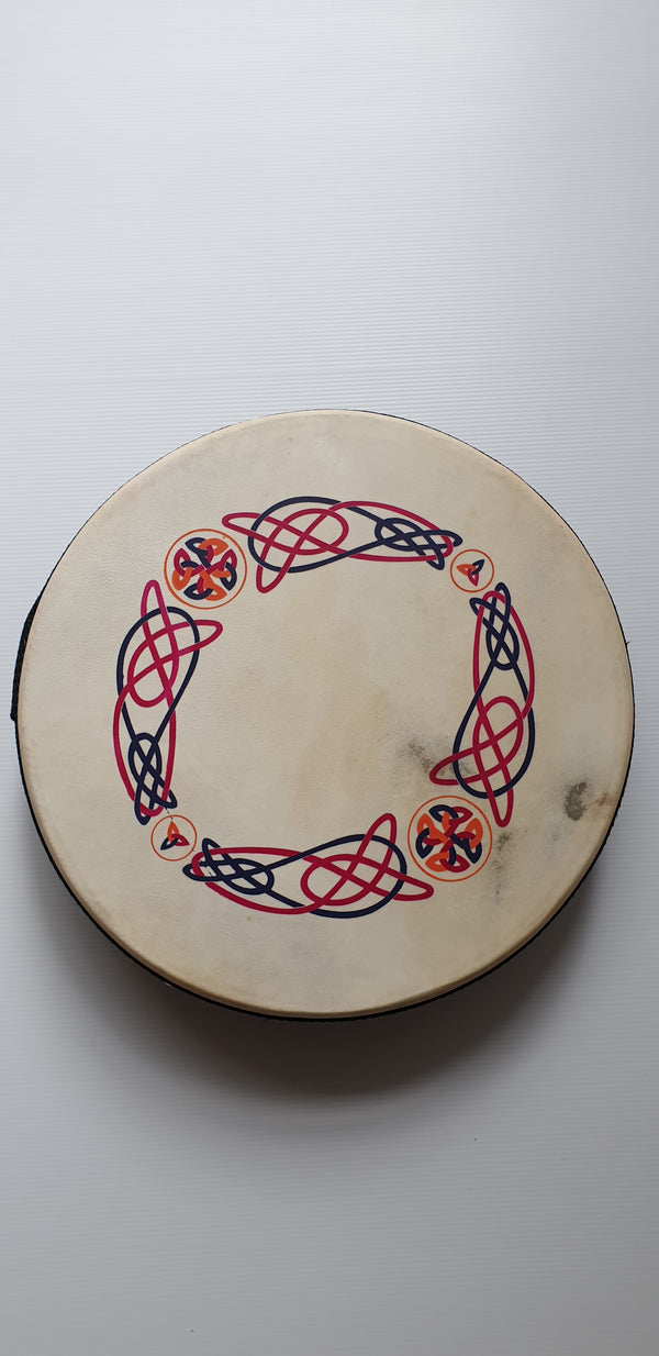 Non Tunable Knotwork Pattern Bodhran 35cm