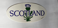 Scotland with Thistle Oval Sticker
