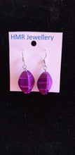 HMR Leaf Bead Silver Earrings