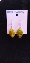 HMR Leaf Bead Silver Earrings