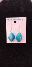 HMR Leaf Bead Gold Earring