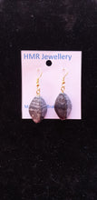 HMR Leaf Bead Gold Earring