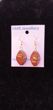 HMR Leaf Bead Gold Earring