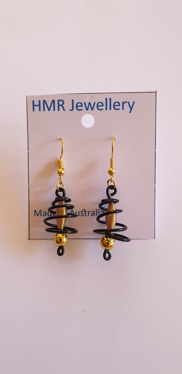 HMR Earring with black wire