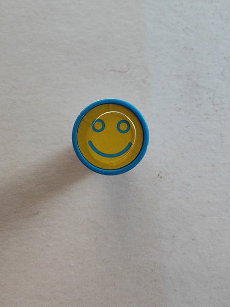 Blue smiley face EMOJI design stampers
