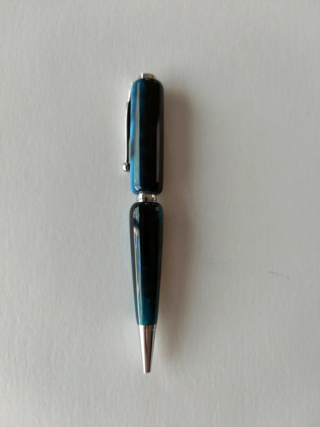 Blue / Silver Acrylic Pen