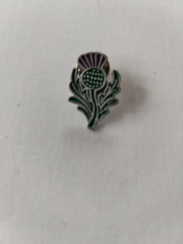 Thistle lapel pin