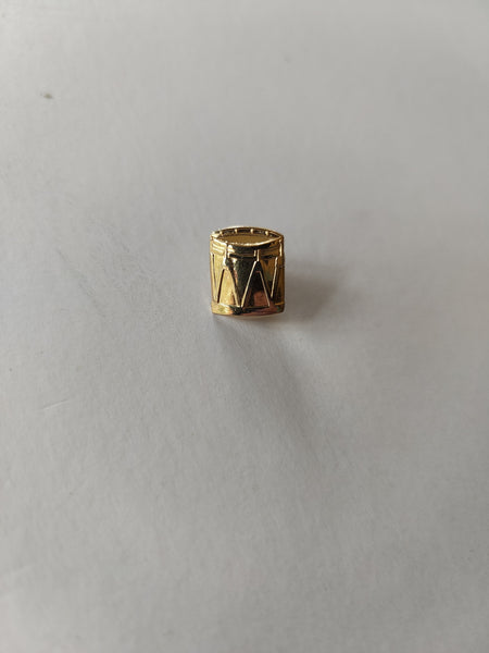 Gold drum lapel pin