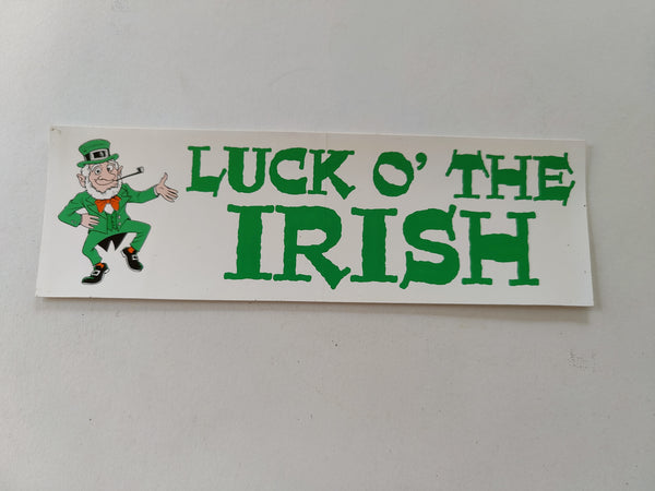 Luck o' the Irish bumper sticker