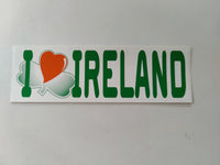 I love Ireland bumper sticker