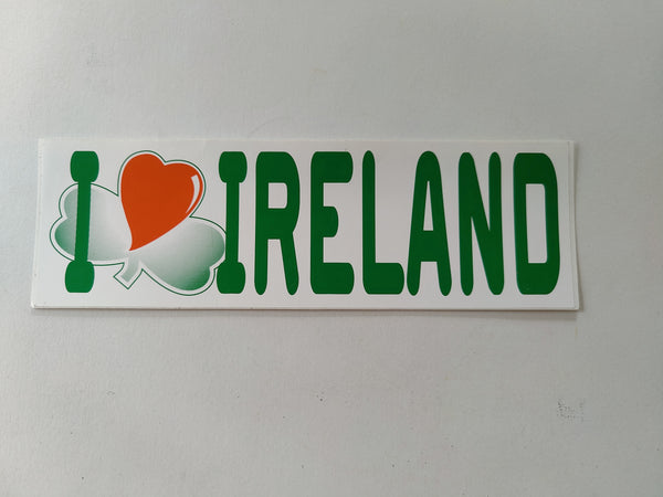 I love Ireland bumper sticker