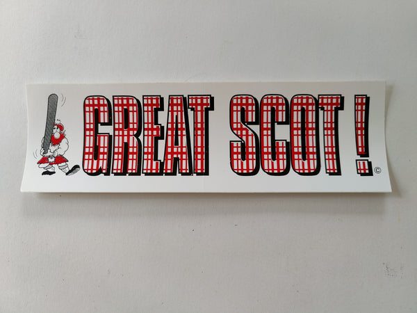 Great scot! bumper sticker