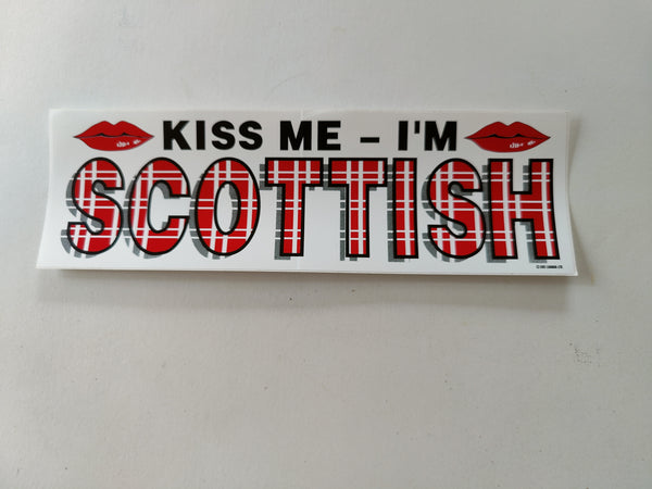 Kiss me I'm Scottish sticker