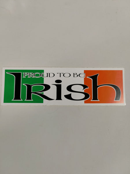 Proud to be Irish bumper sticker