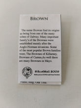 Brown Isish hat badge