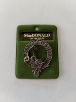 MacDonald of the Isles Scottish hat badge