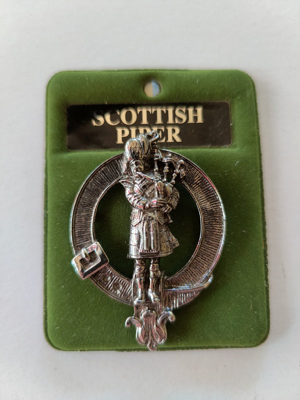 Scottish Piper hat badge