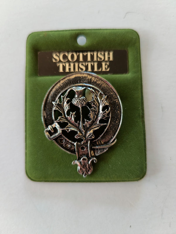 Scottish thistle hat badge