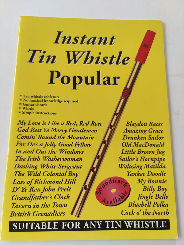 Instant tin whistle popular-yellow book